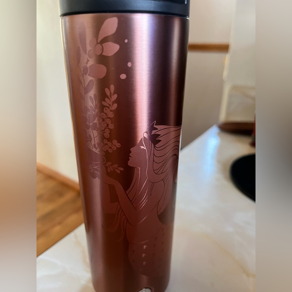 Rose Gold Mermaid Starbucks Tumbler NWT